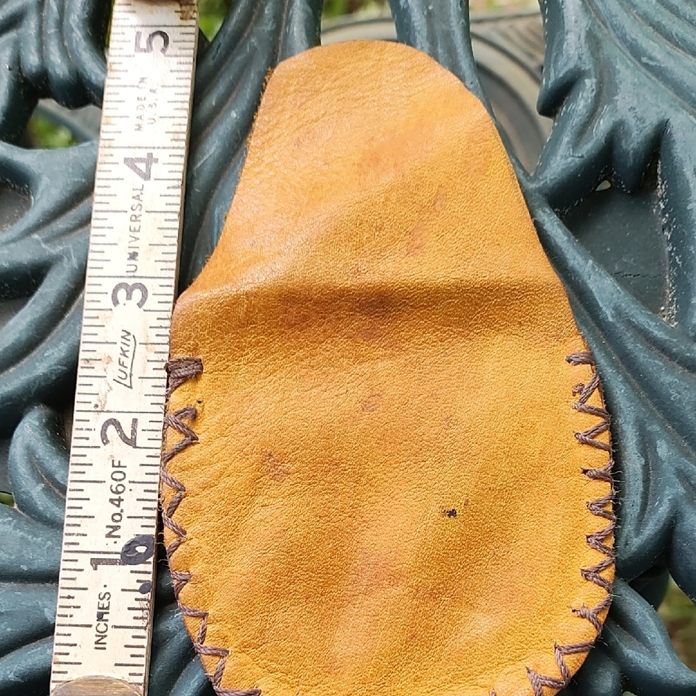 Yellow Leather Pouch - Picture 4 of 7